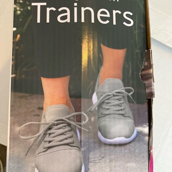 CRANE, Ladies Memory Foam Fitness Trainers Shoes, Size 8,‎ Lightweight, Gray - Picture 5 of 8